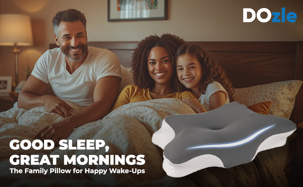 DOzle family pillow — good sleep, great mornings